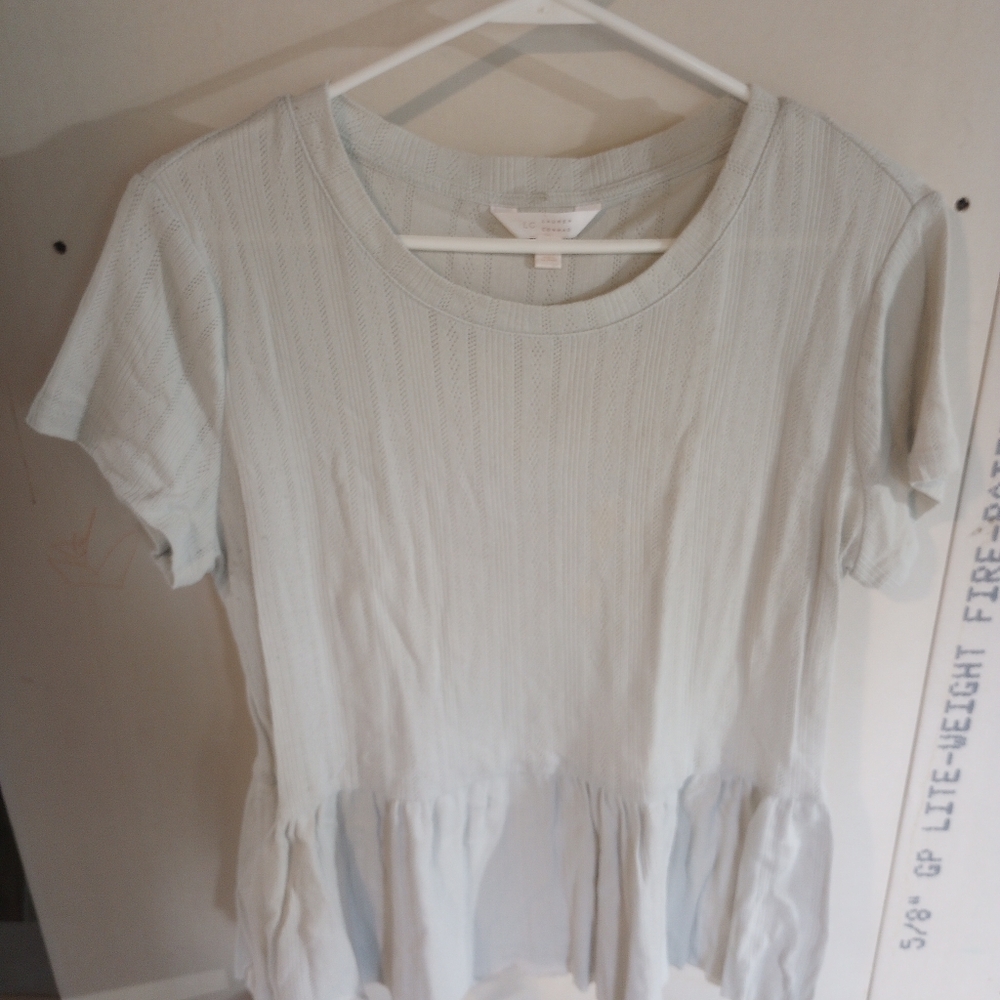 LC Lauren Conrad Peplum Top Medium